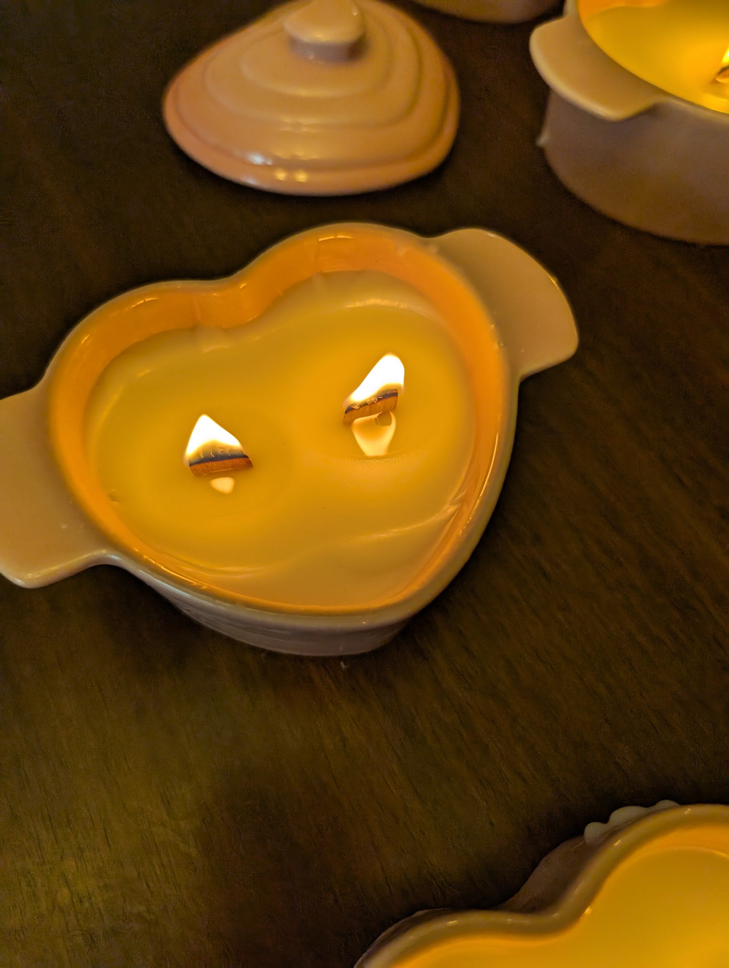 Cocotte Heart Wood Wick Candle - My Current Obsessions Co.