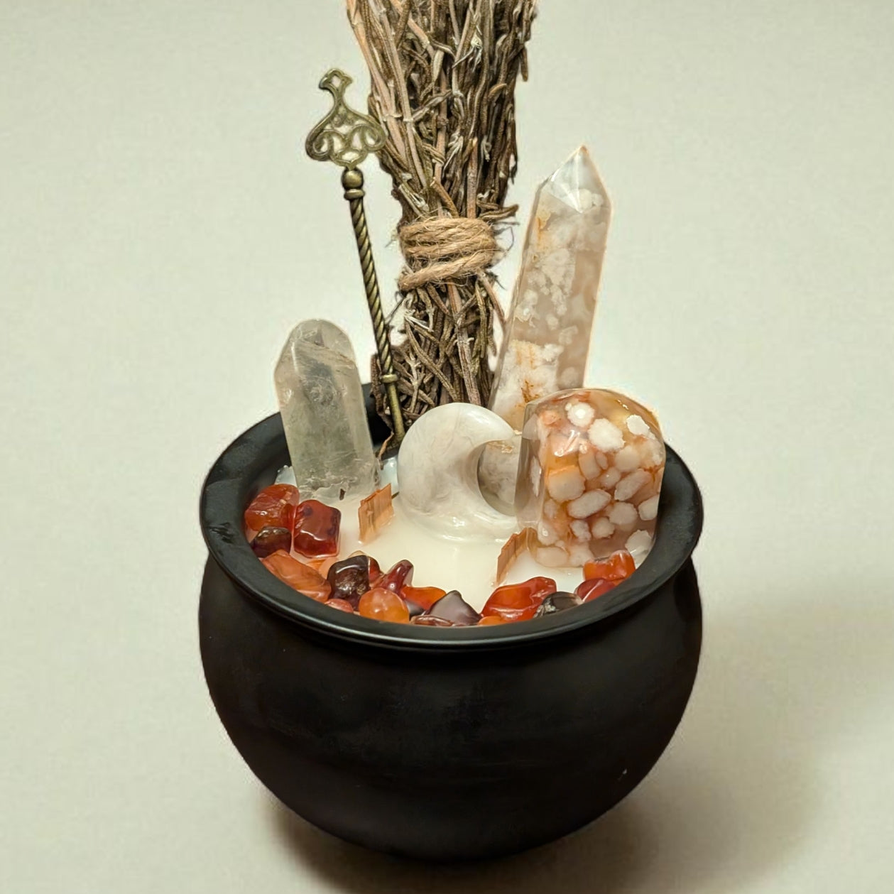 Renewals, Rebirth & Energy Work - Crystal Cauldron Intensions Candle