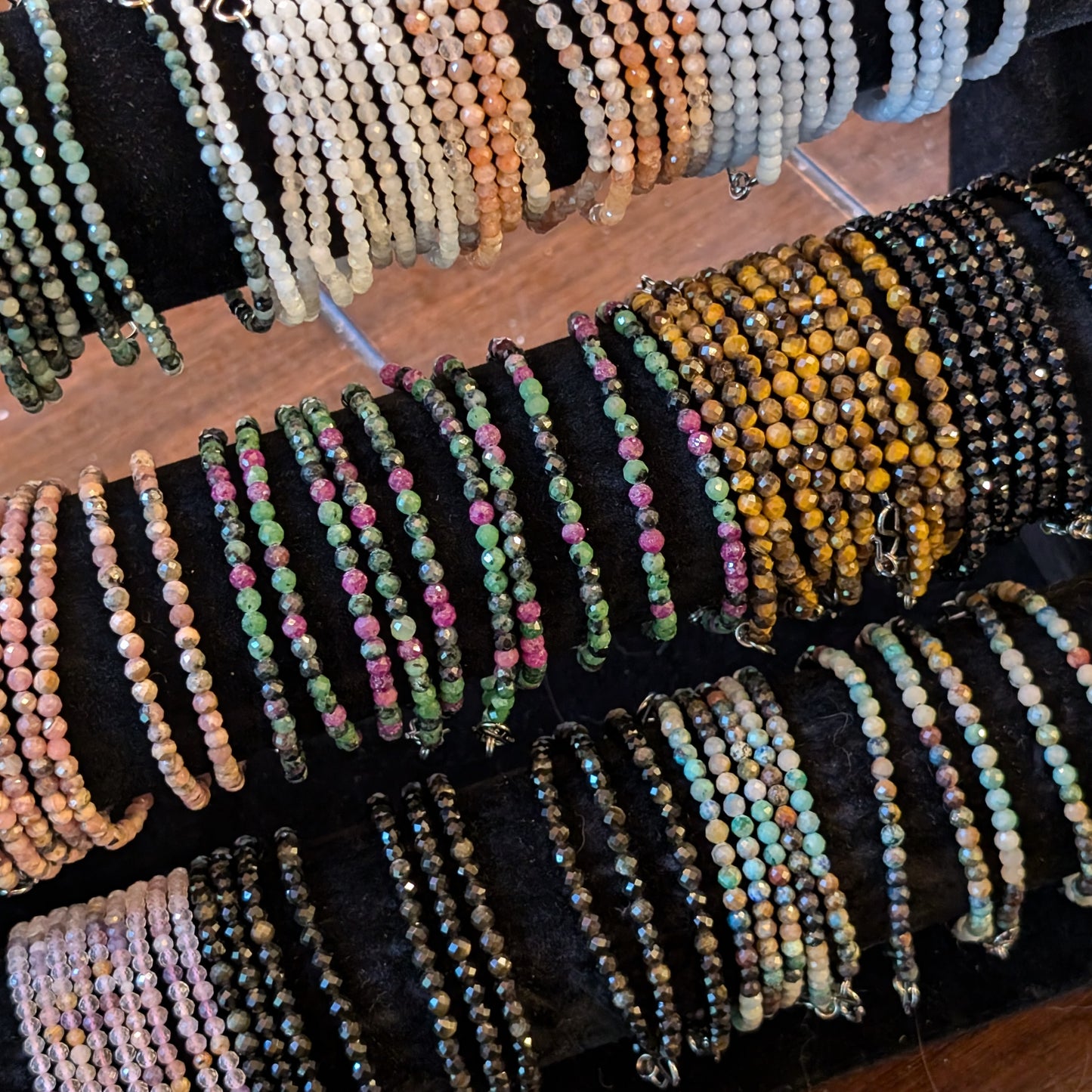 Faceted Bead Bracelets