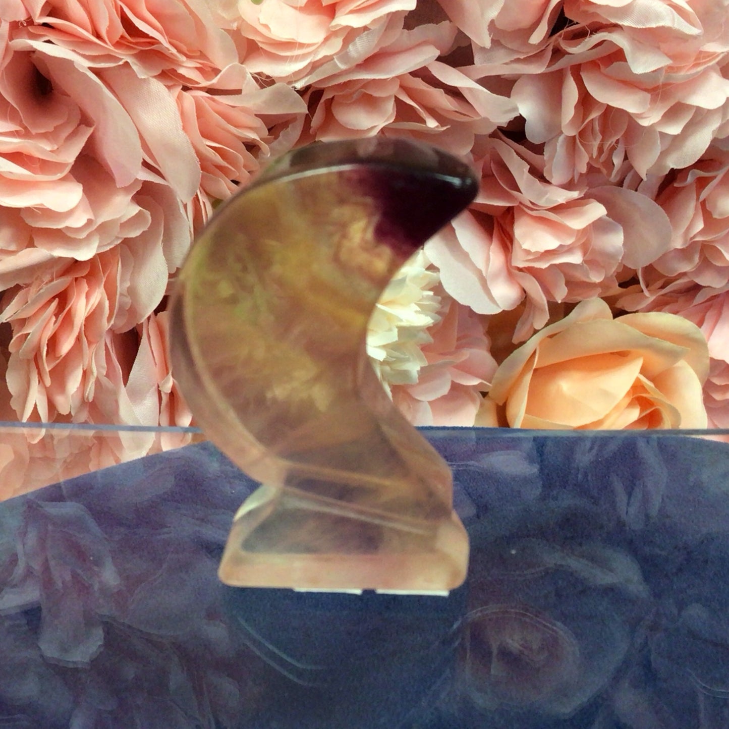 Fluorite 2” Crescent Moon