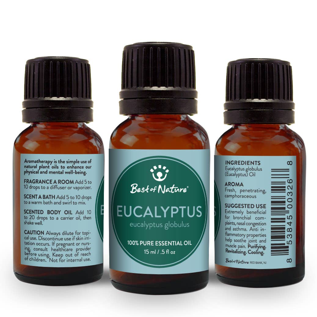Eucalyptus Essential Oil: 1/2 oz