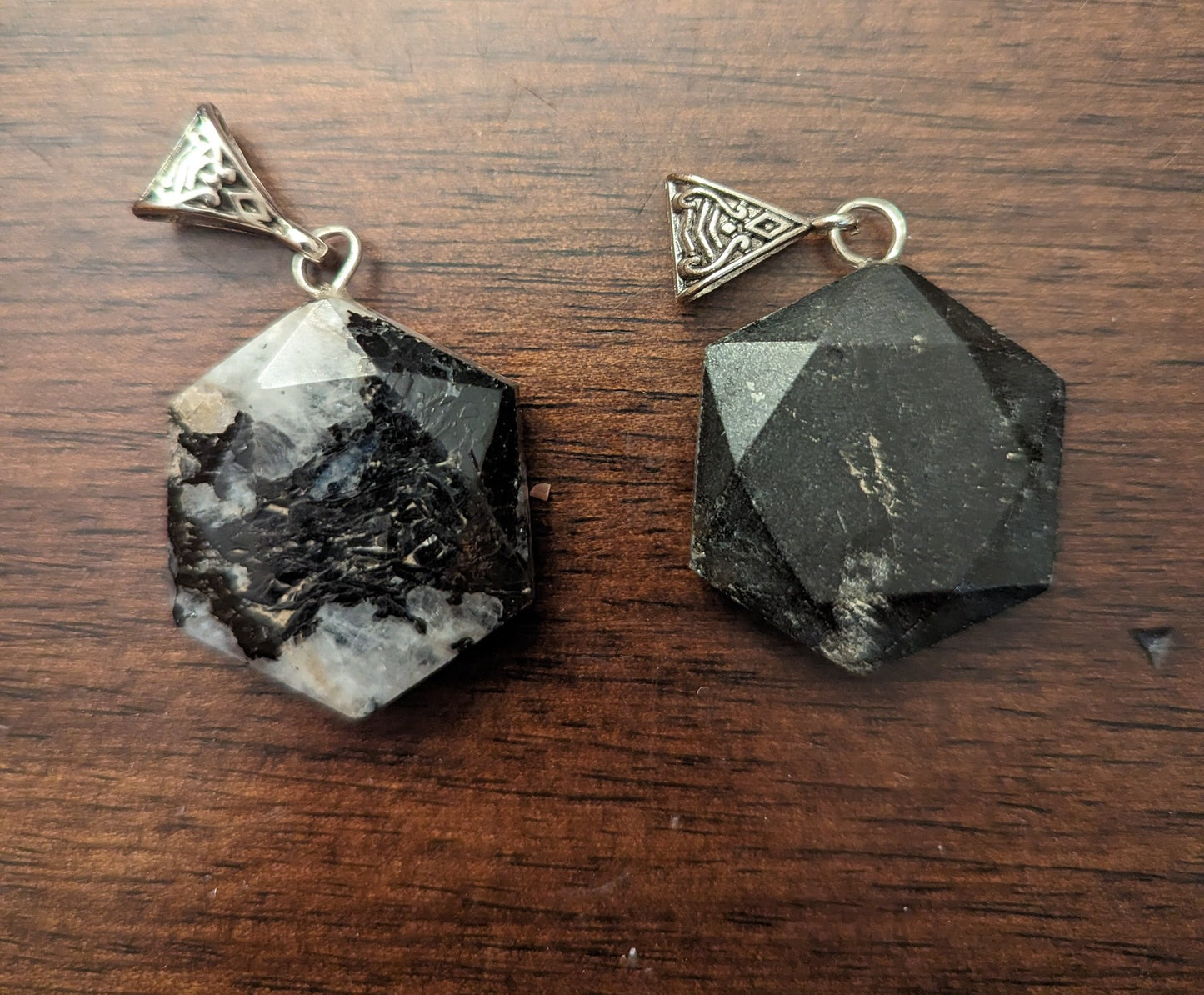 Large Hexagon Jewel Pendant