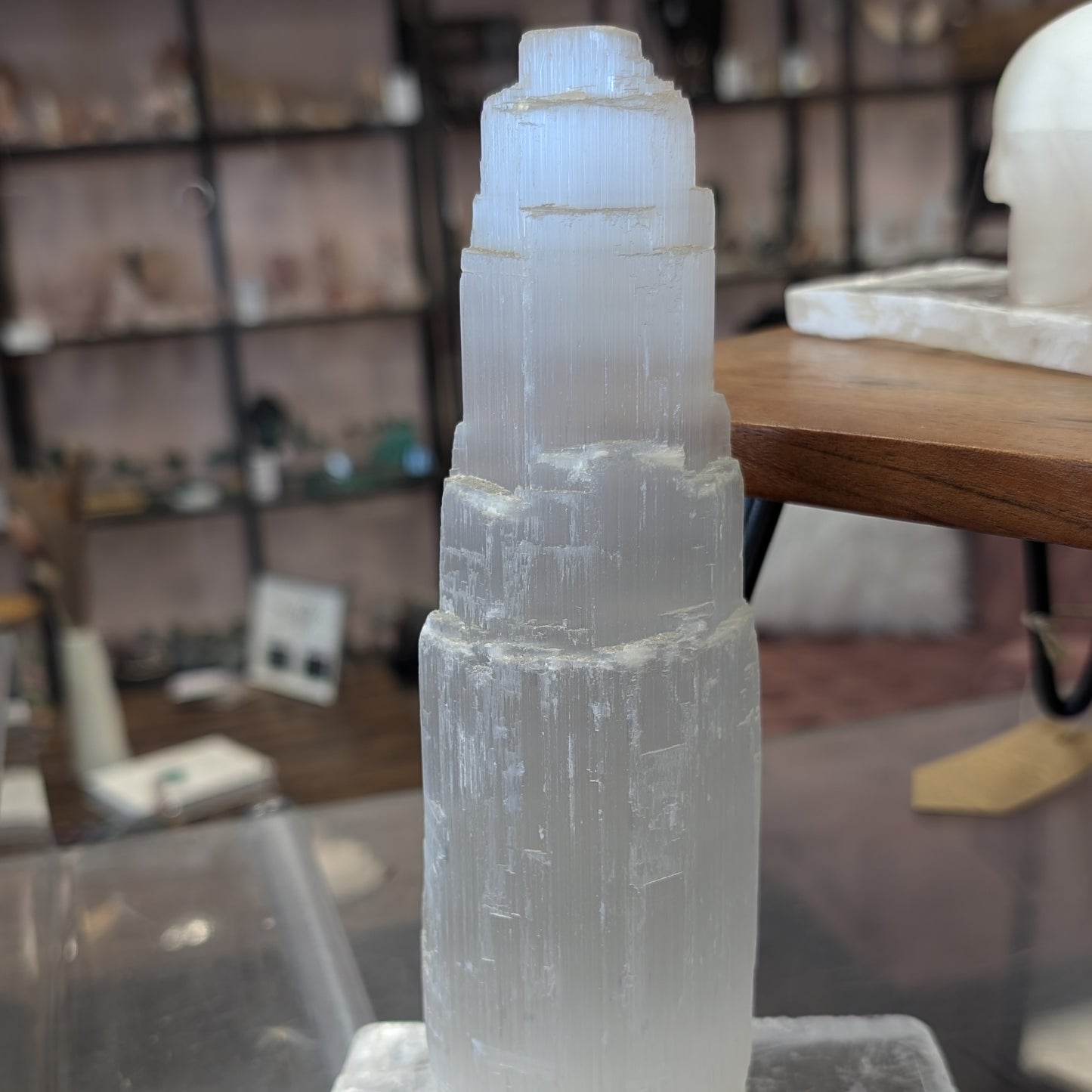 Satin Spar Selenite Tower