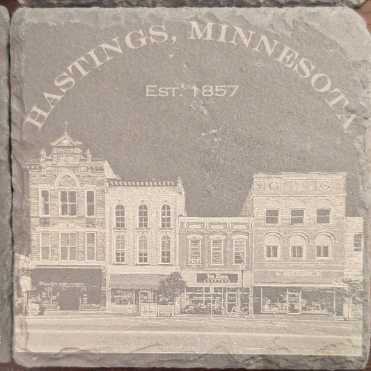 Hastings 2nd Street Downtown Slate Coaster