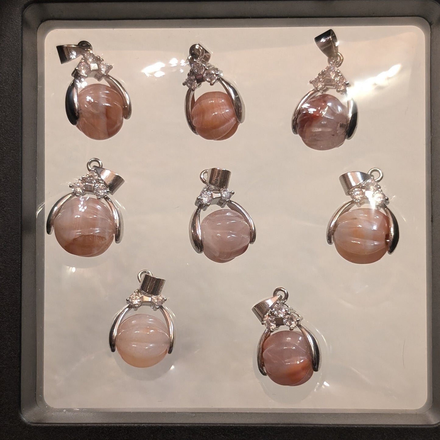 Carnelian Carved Bead Pendant
