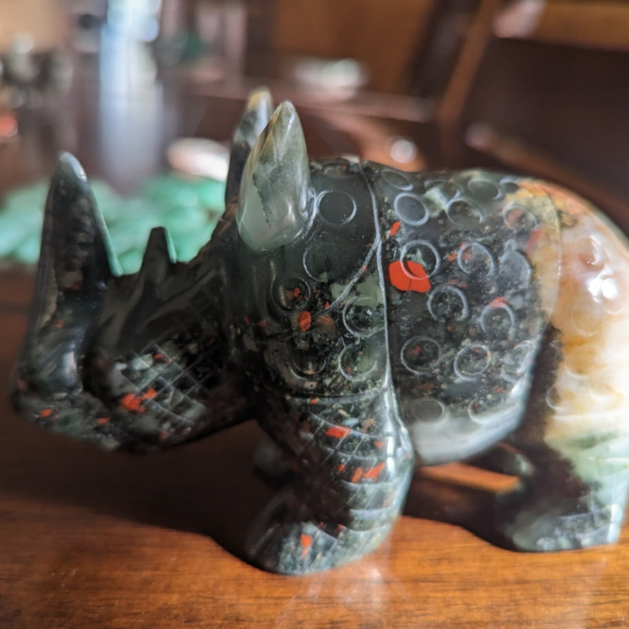 African Bloodstone Rhino
