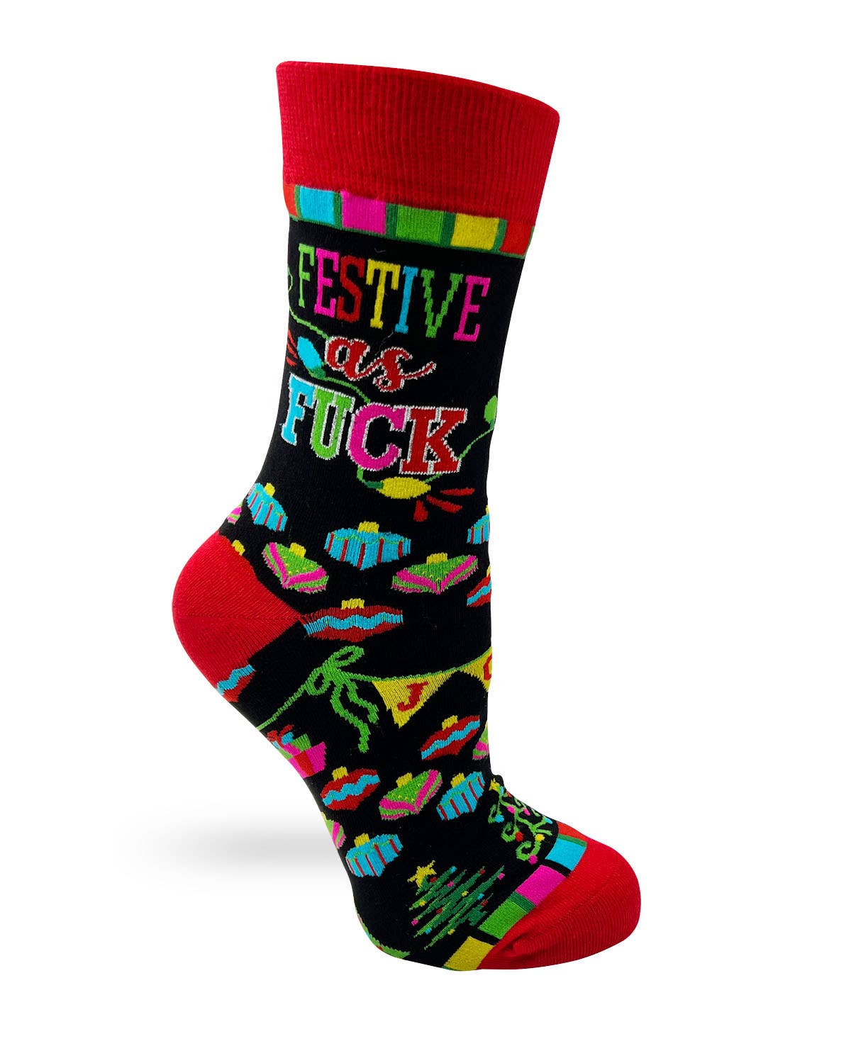 Festive as F#*k Sassy Women's Novelty Socks