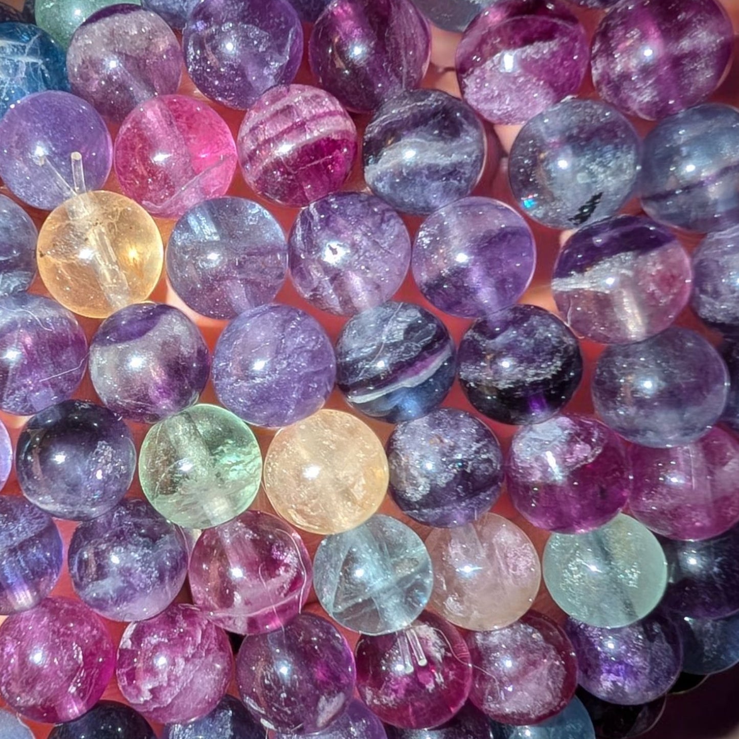 Rainbow Fluorite 6mm Bracelet