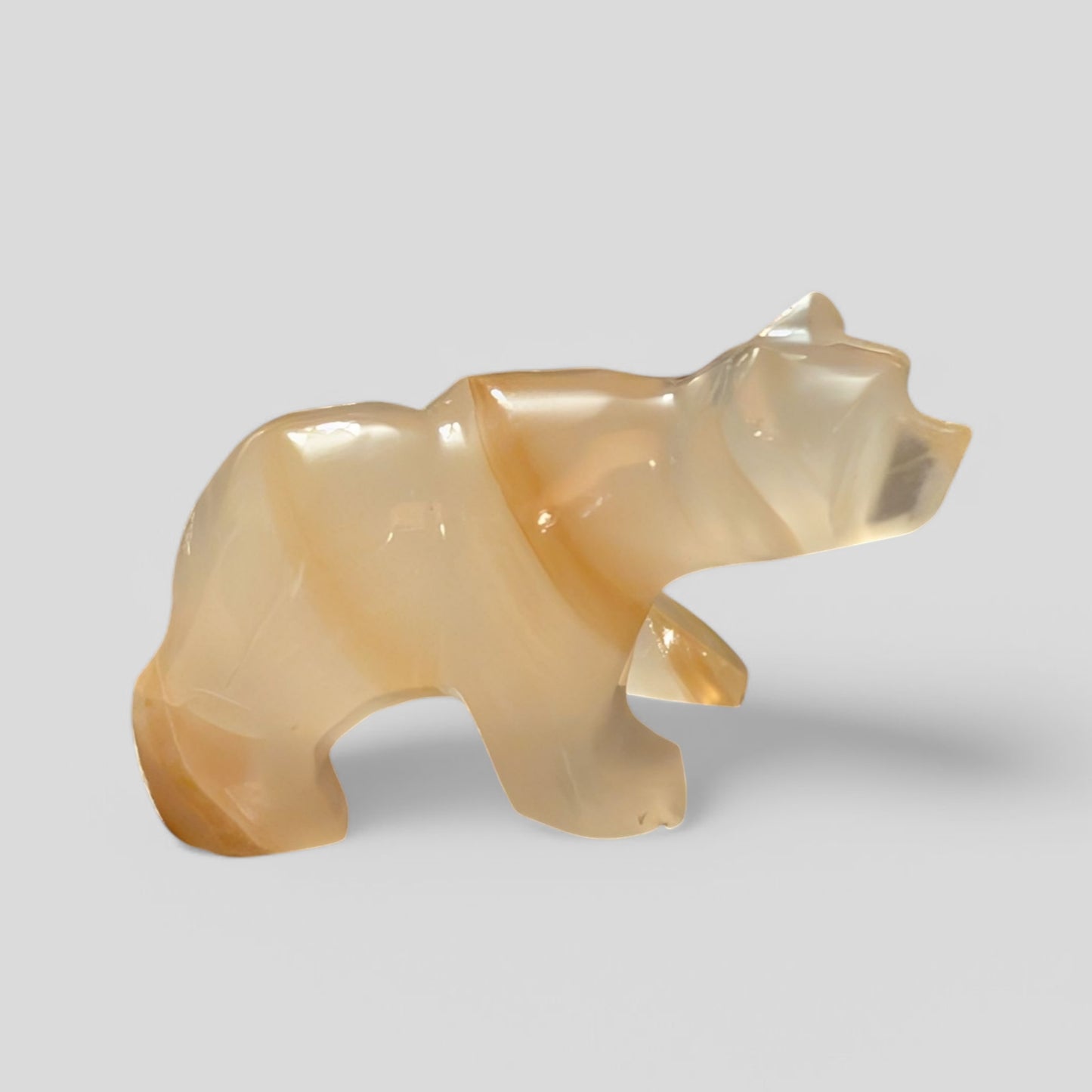 Small Mexican Calcite Handcarved Bears