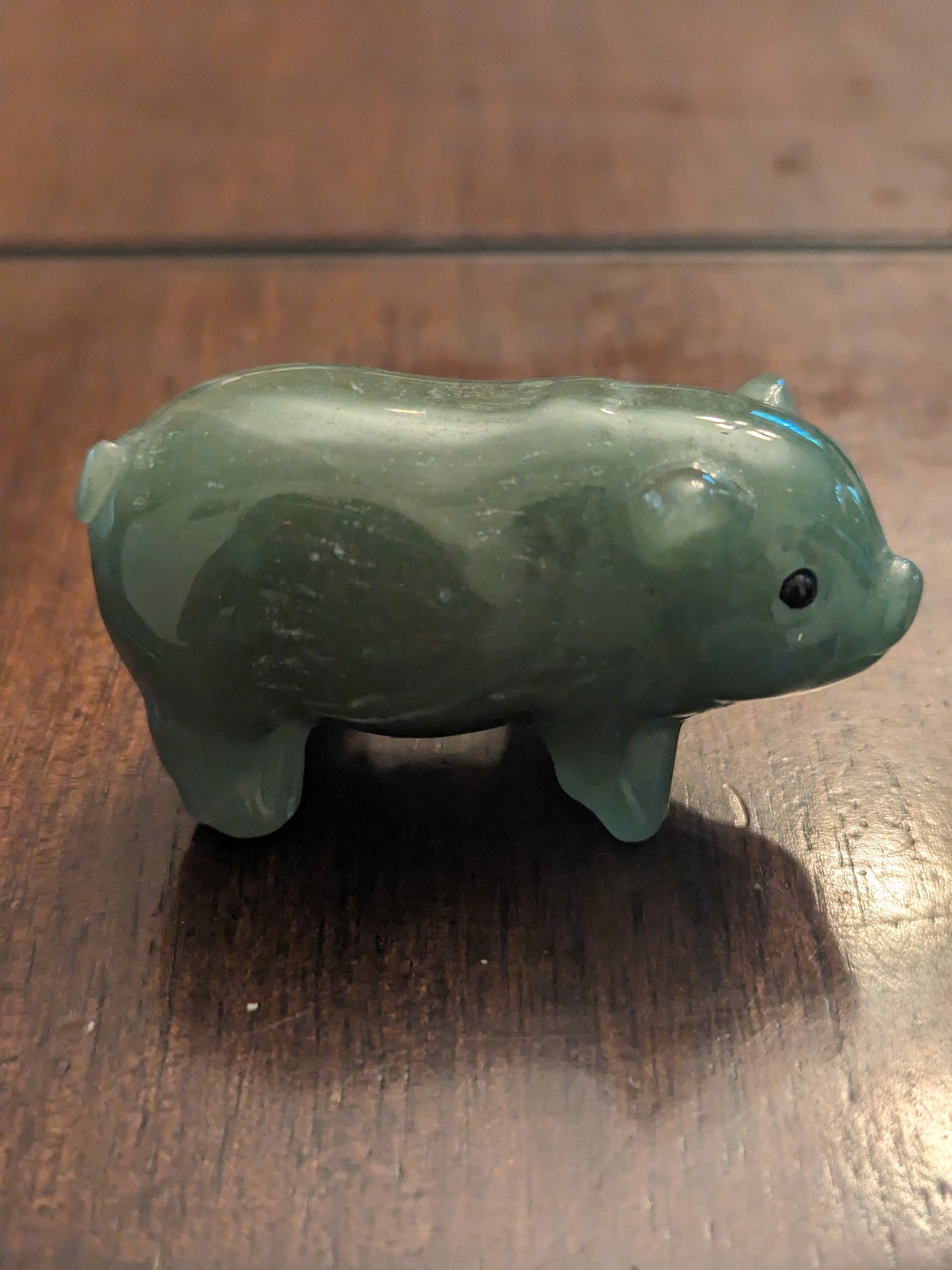 Rose Quartz Pig Carving