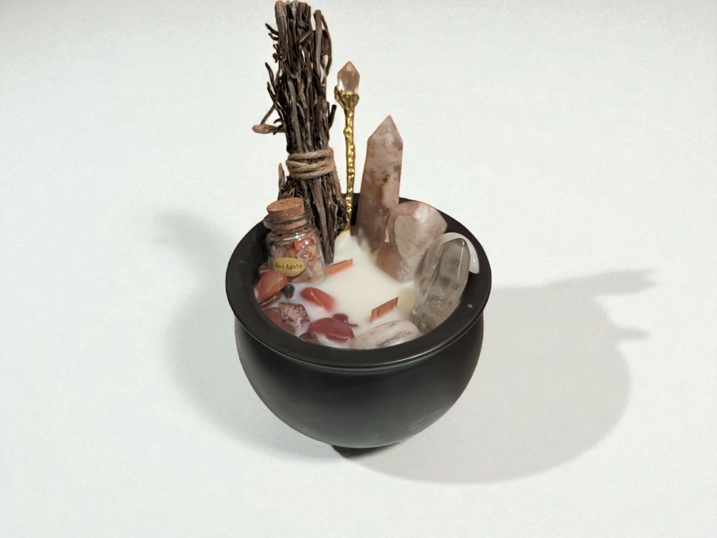 Renewals, Rebirth & Energy Work - Crystal Cauldron Intensions Candle