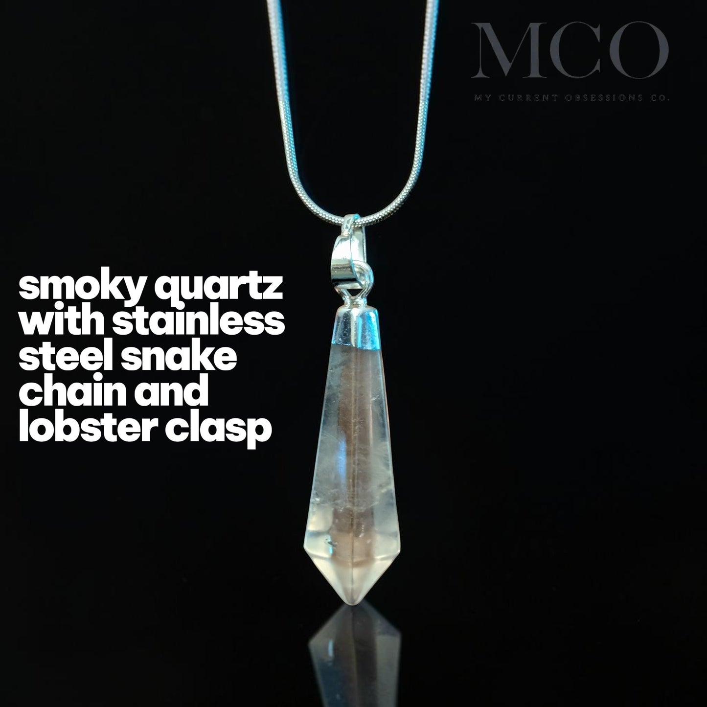 Smoky Quartz Pendant Necklace