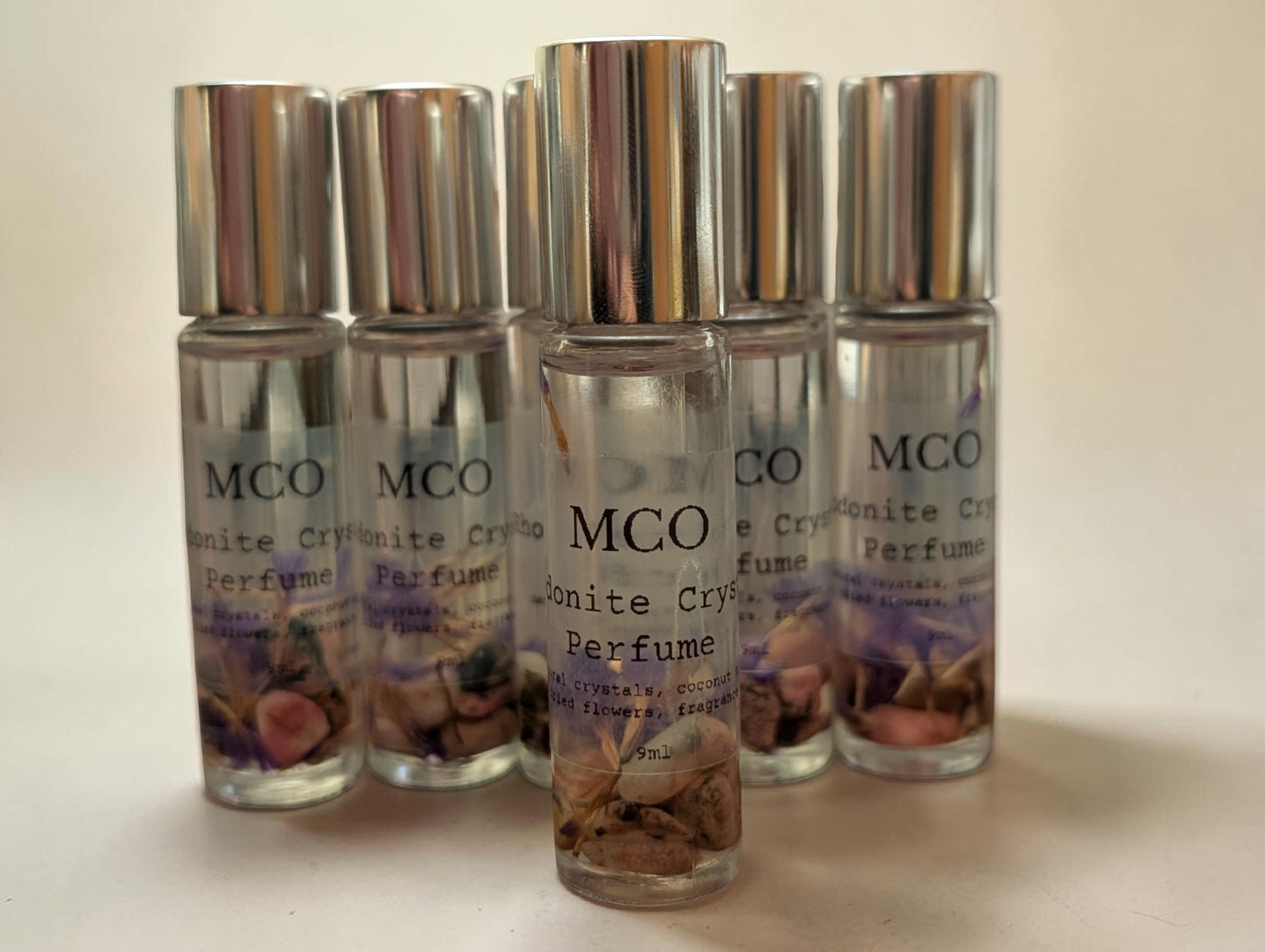 Rhodonite Crystal Perfume Rollers