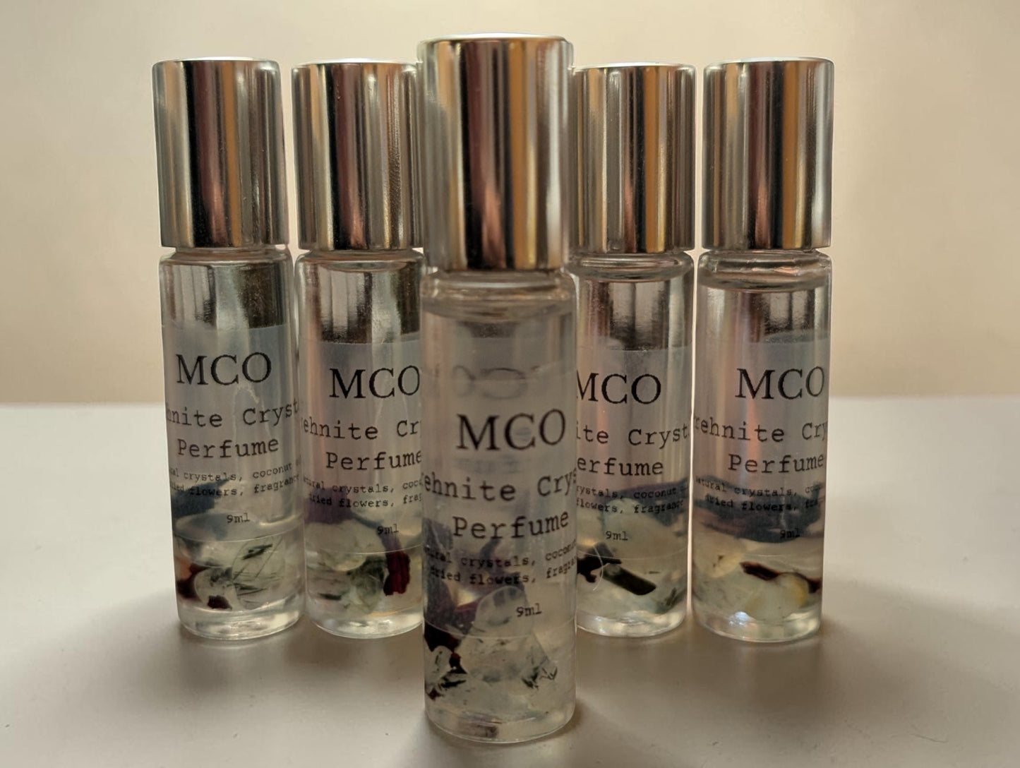 Prehnite Crystal Perfume Rollers