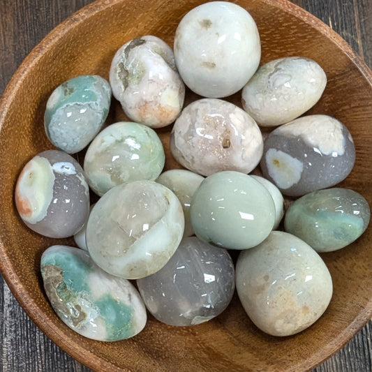 Green Flower Agate