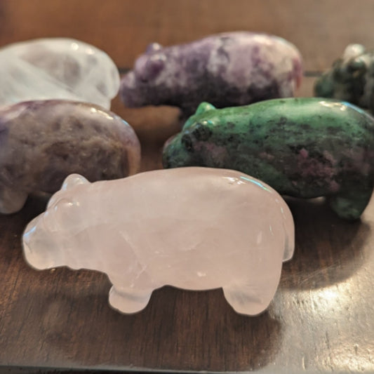 House Hippo Carvings