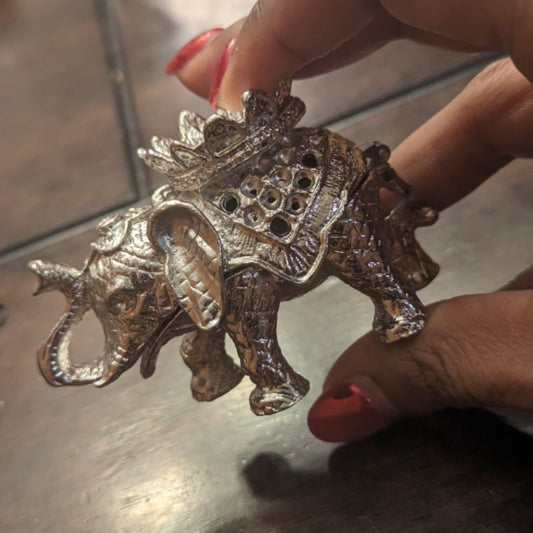 Elephant Trinket Box Sphere Stand