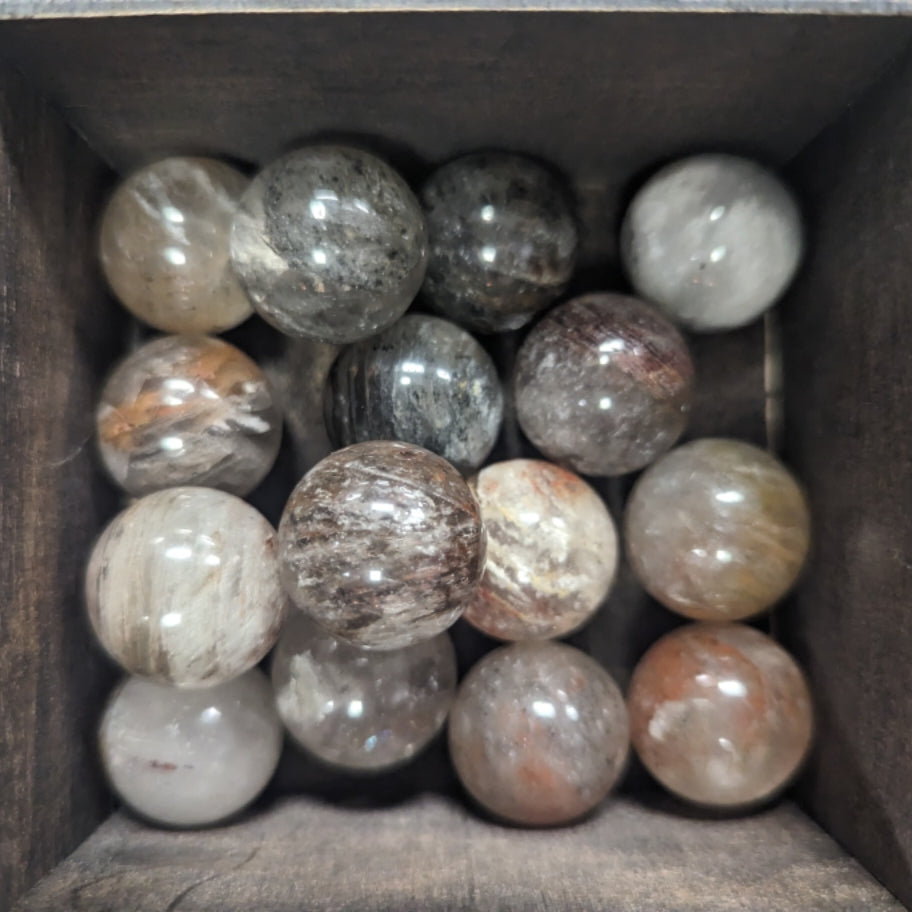 Banded Garden Quartz Spheres