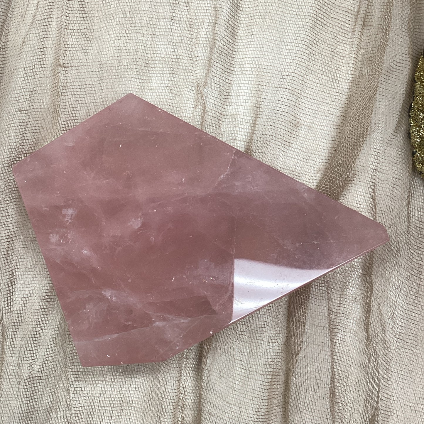 Freeform Small Rose Quartz Slabs