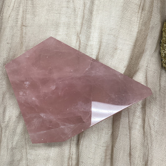 Freeform Small Rose Quartz Slabs