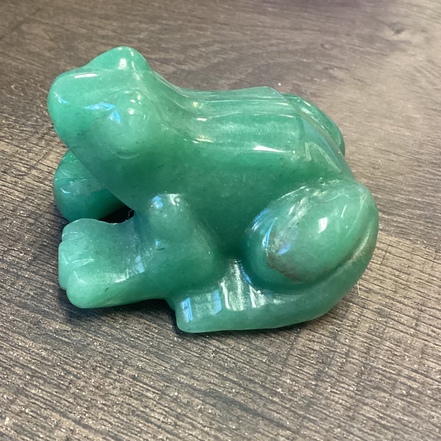 Green Aventurine Frog