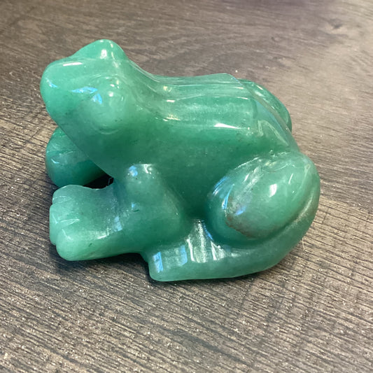 Green Aventurine Frog
