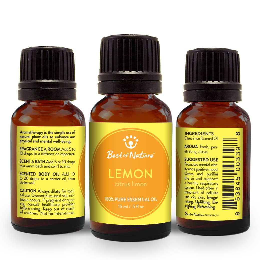 Lemon Essential Oil: 1/2 oz