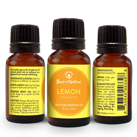Lemon Essential Oil: 1/2 oz