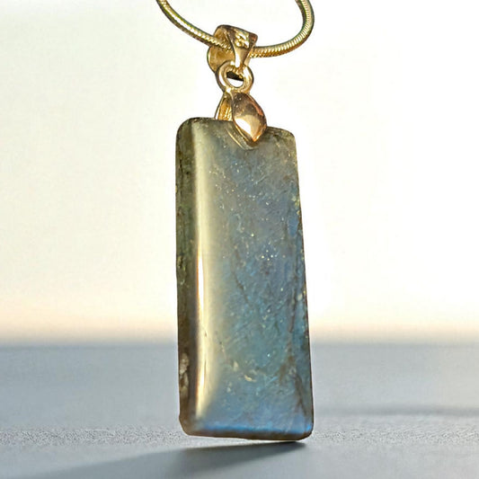 Labradorite Rectangle Pendant