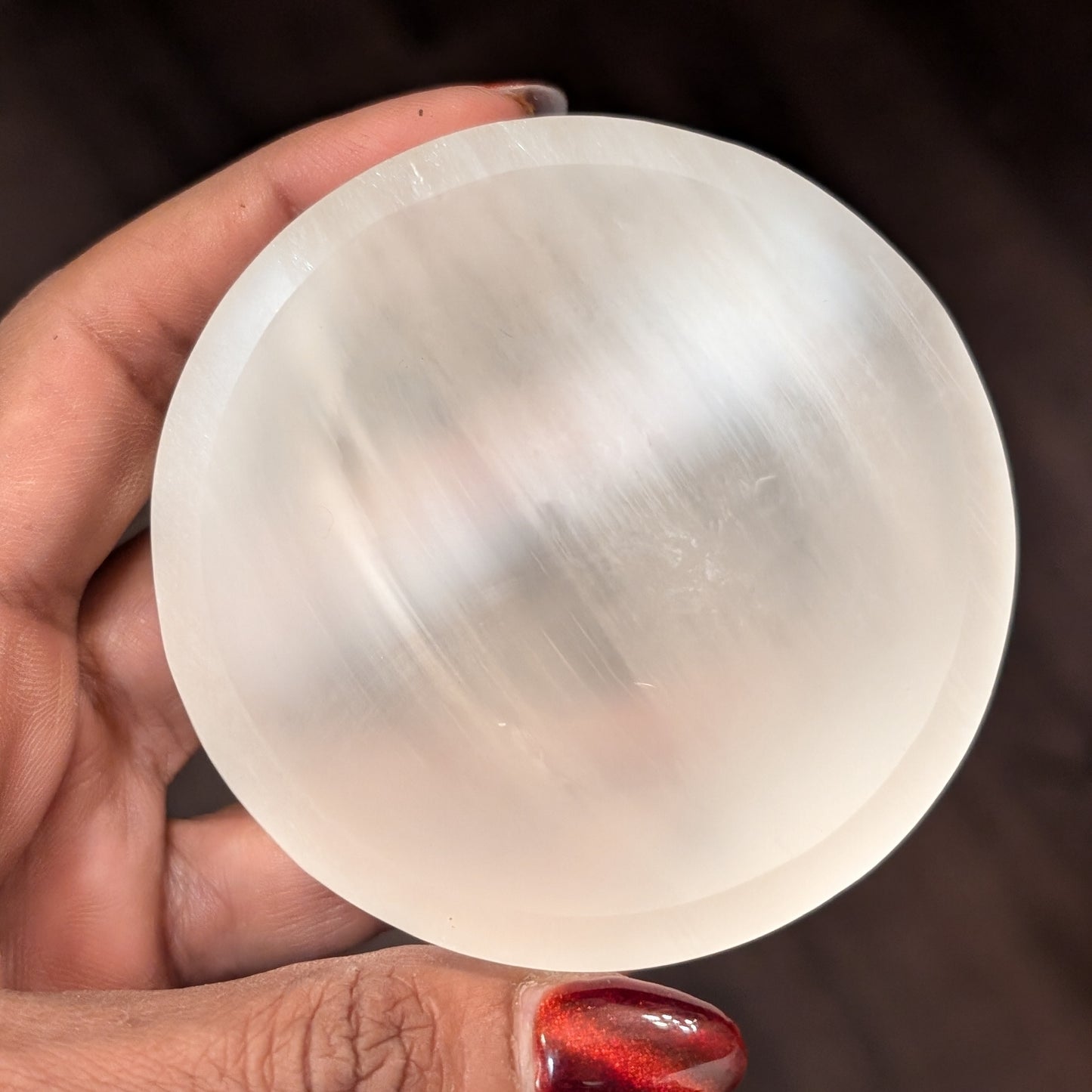 Satin Spar Selenite 3” Charging Bowl