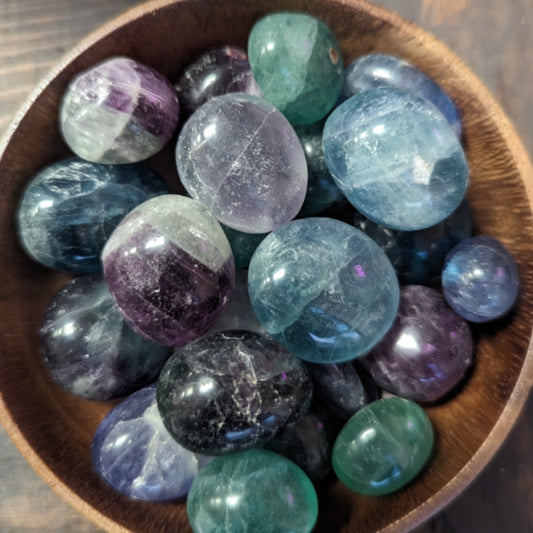 Round Fluorite Tumbles