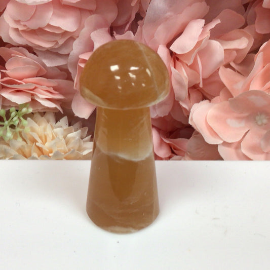 Honey Calcite Mushroom