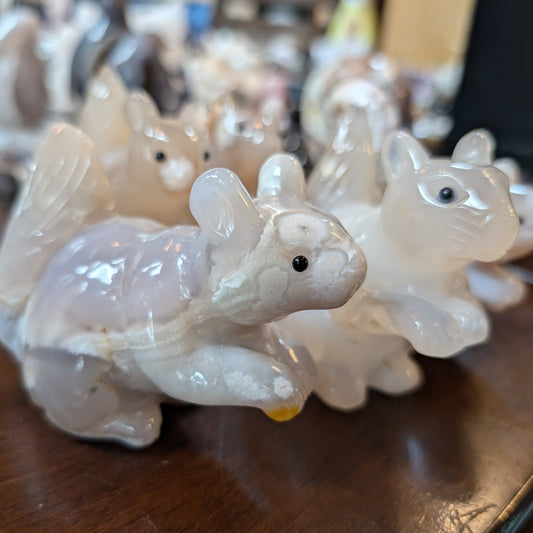 Flower Agate Squirrels