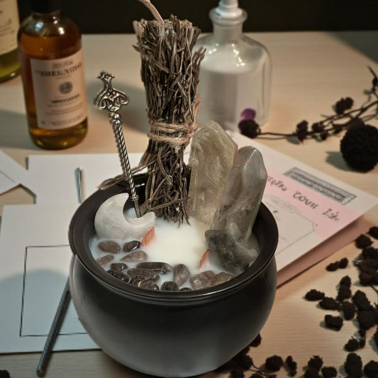 Grounding & Harmony - Crystal Cauldron Intentions Candle