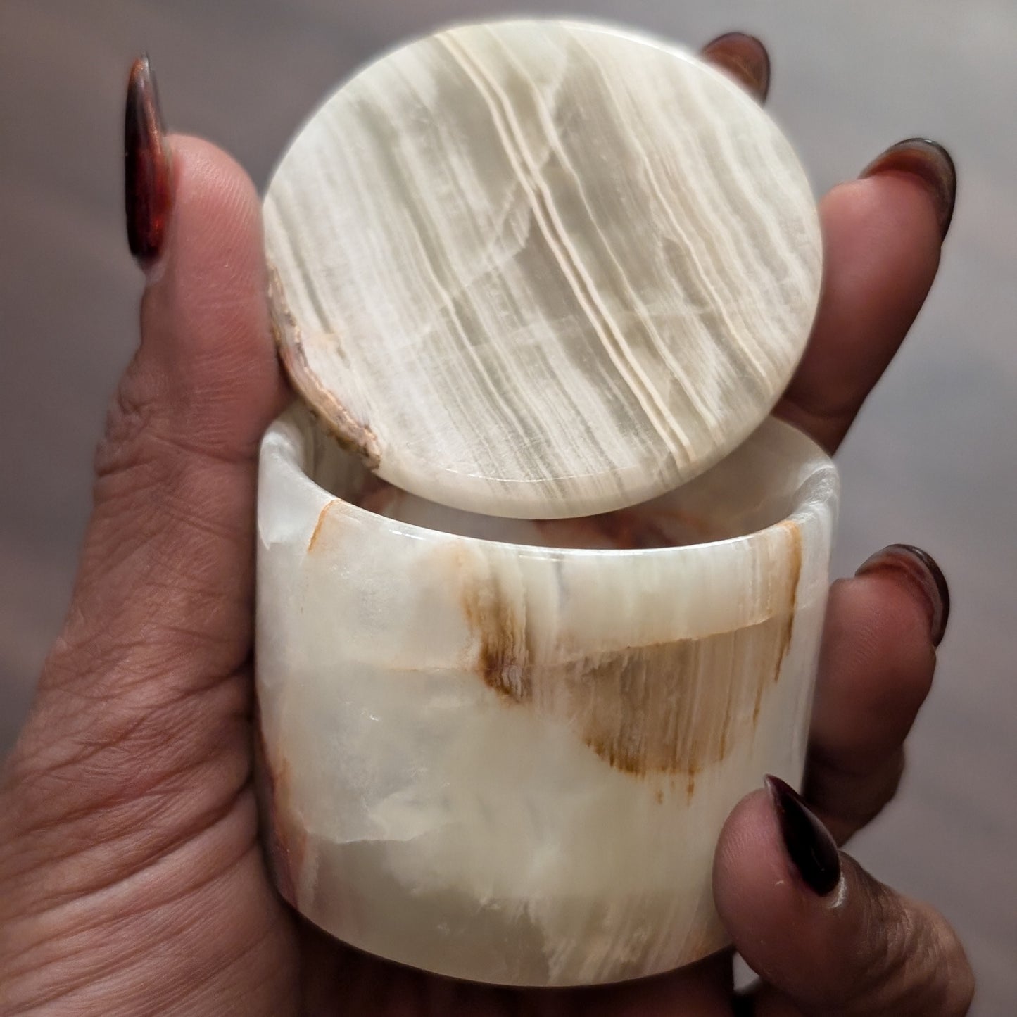 Banded Calcite "Green Onyx" Mini Box