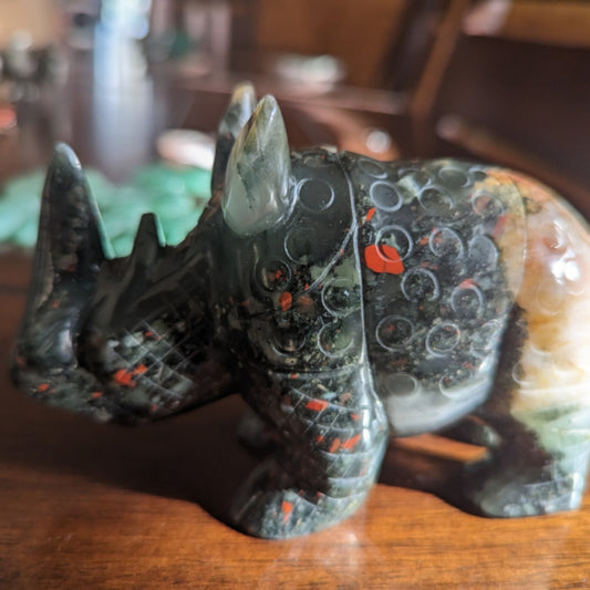 African Bloodstone Rhino