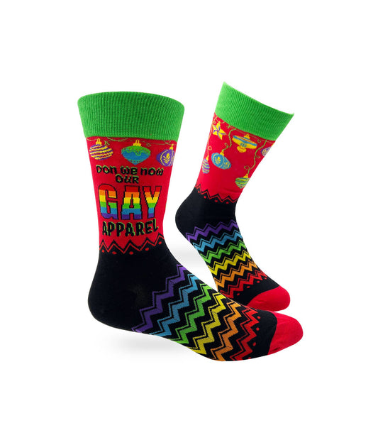 Don We Now Our Gay Apparel Men's Novelty Crew Socks