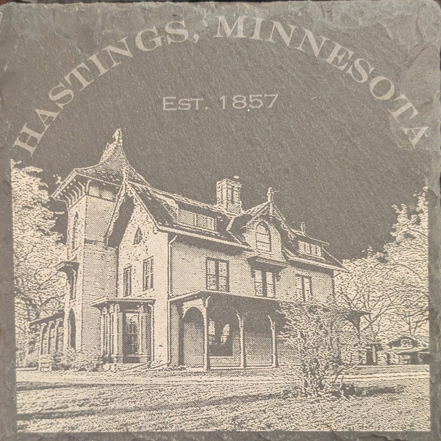 Hastings LeDuc Historic Slate Coaster
