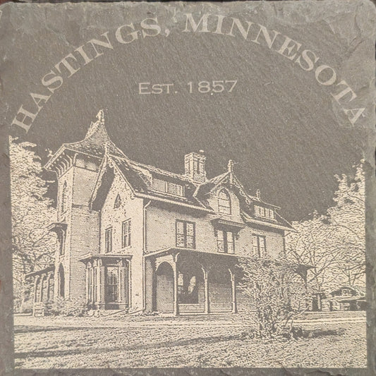 Hastings LeDuc Historic Slate Coaster