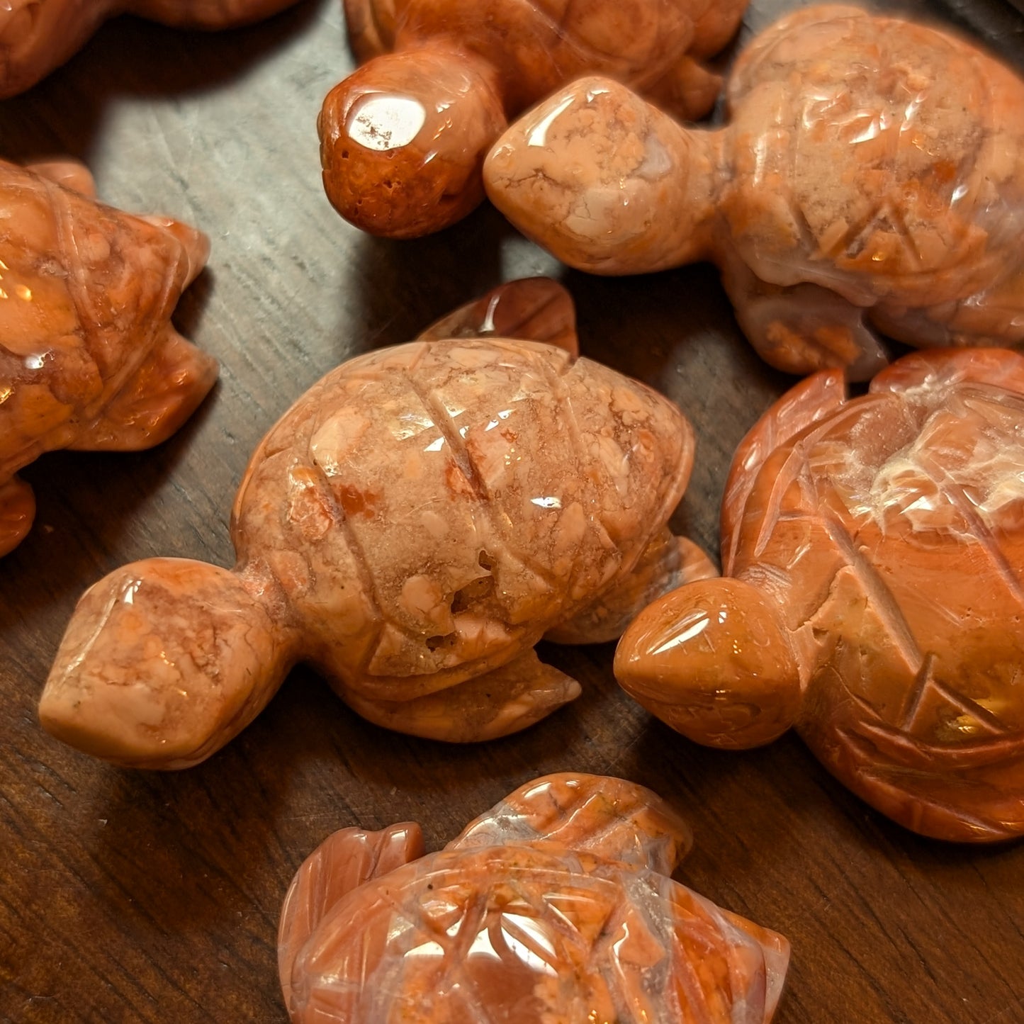 Cotton Candy Agate Turtles