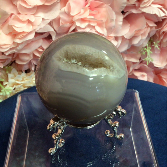 Blue Agate 1 1/2” Sphere