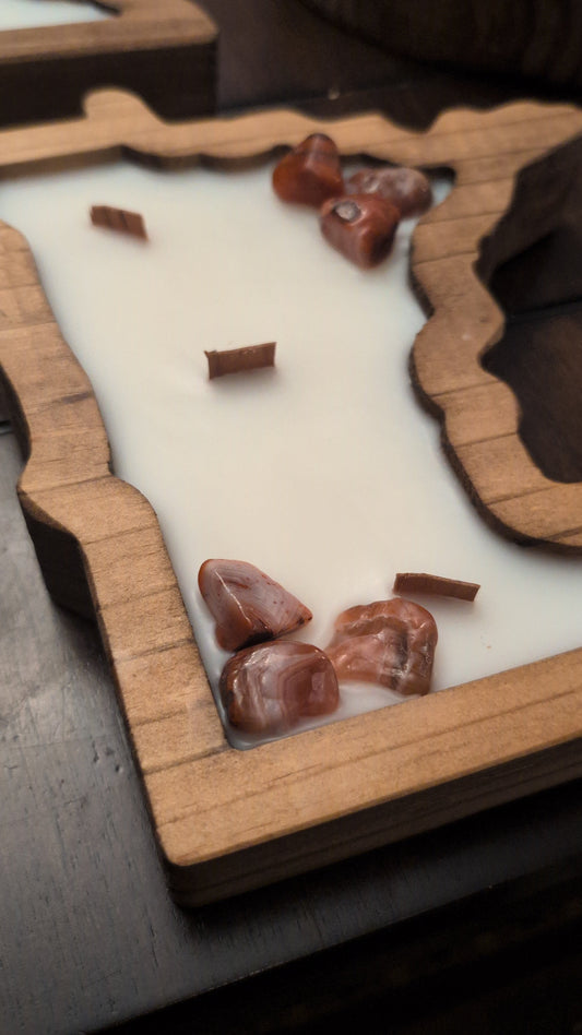 Minnesota Nice Wood Dough Bowl Candle - The Hearthstone Collection