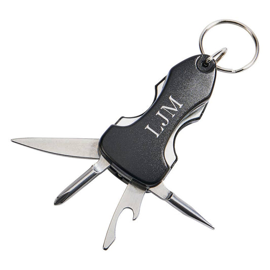 Black Key Chain W/Multi Tools