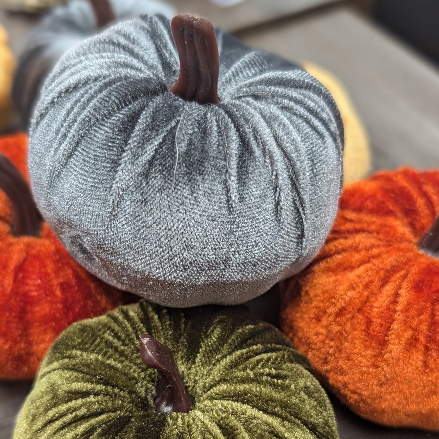 Medium Velvet Pumpkins