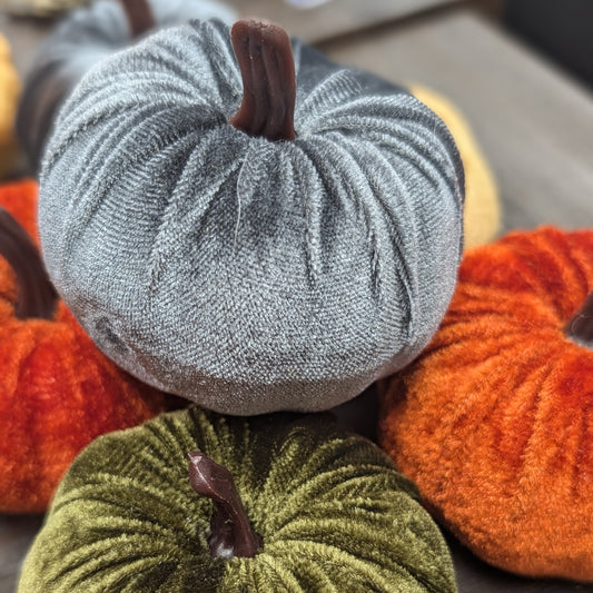 Medium Velvet Pumpkins