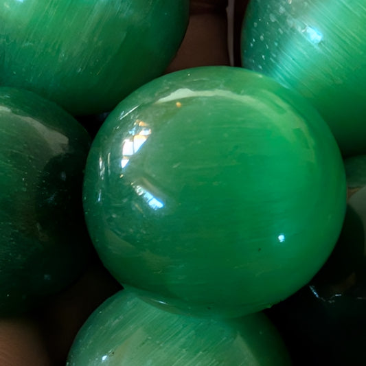 Green Cats Eye Mini Sphere