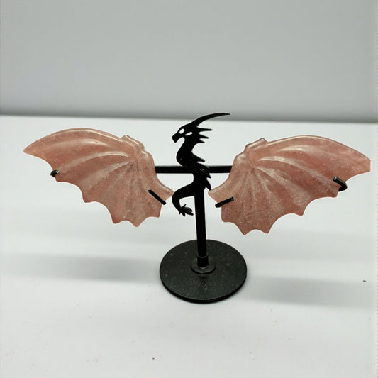 Strawberry Quartz Dragon Wings