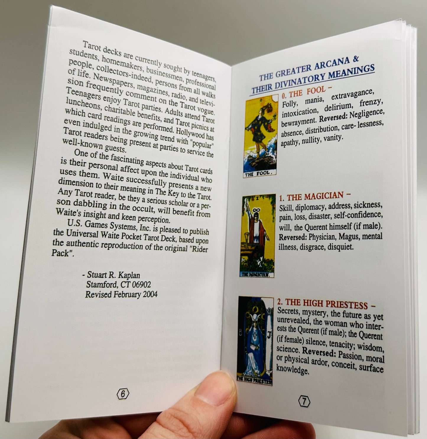 Gold Foil PVC Tarot Cards with Instruction Booklet
