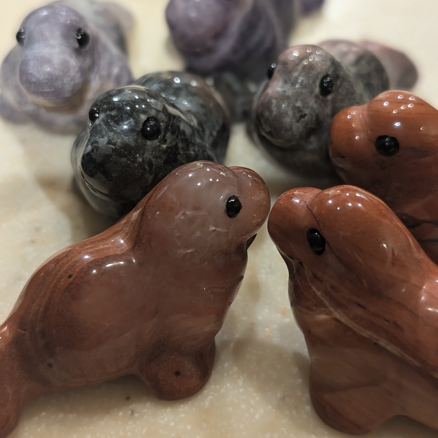 Small Walrus Carvings