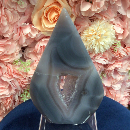 Blue Agate 8” Teardrop